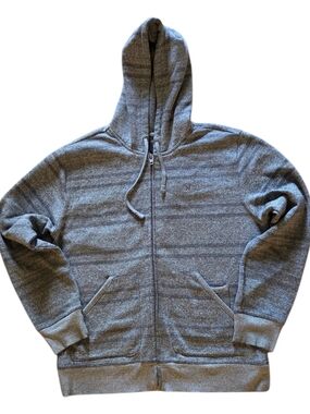 Hurley Men's Gray Full-Zip Hooded Jacket